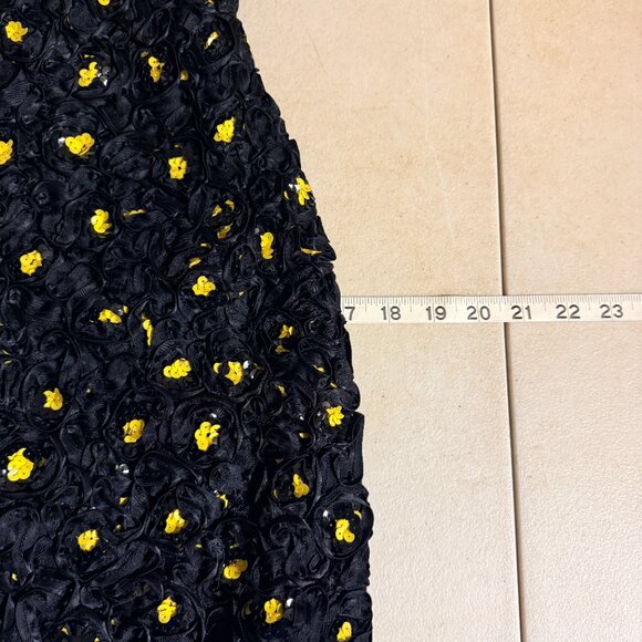 Victor Costa Vintage RARE Strapless / Halter Convertible Dress –Ribbon Rosette - Picture 13 of 15